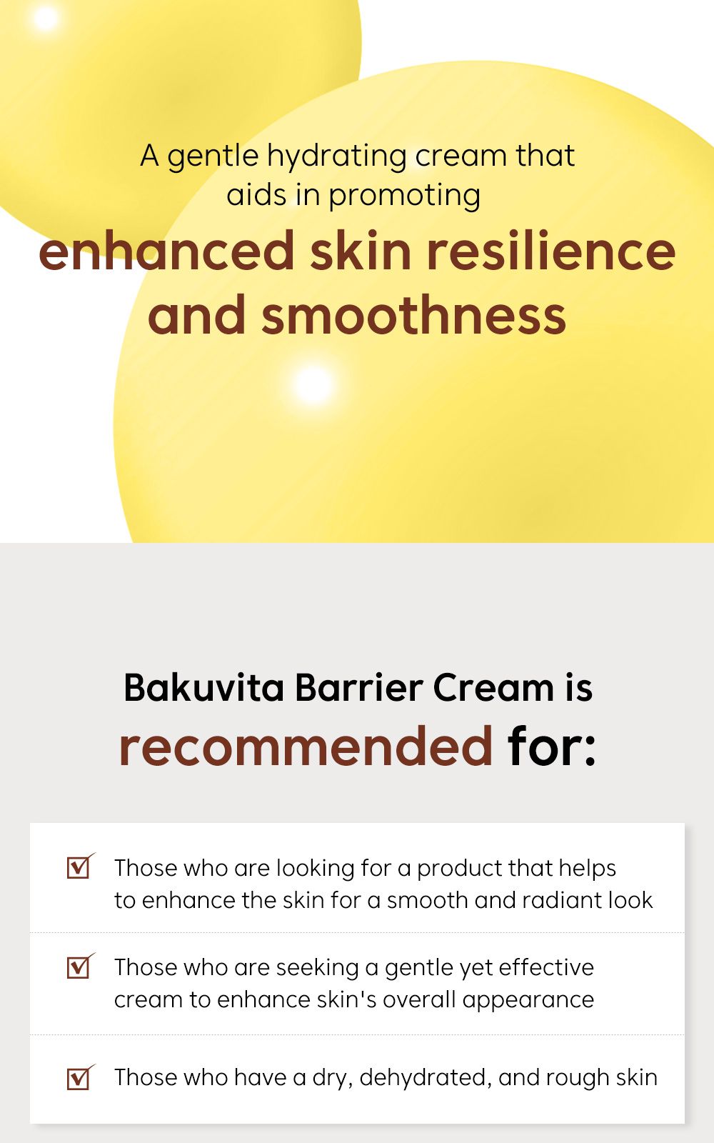 BakuVita Barrier Cream details, part 2
