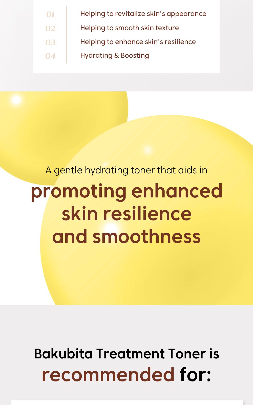 BakuVita Treatment Toner details, part 2