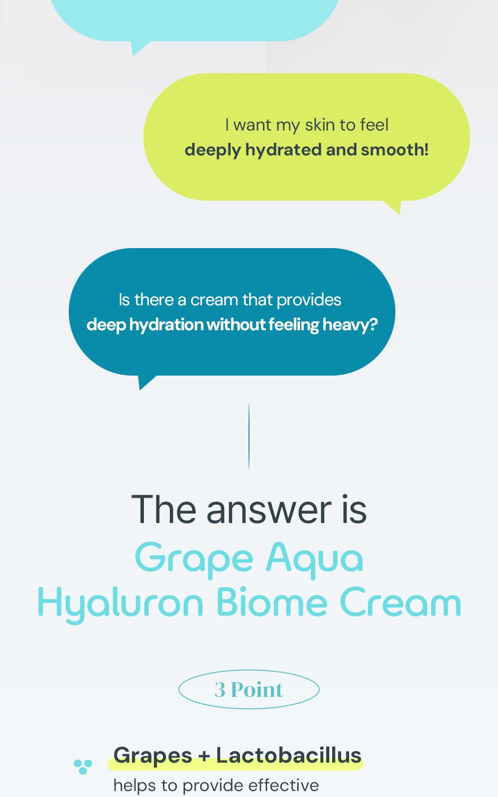 Grape Aqua Hyaluron Biome Cream details, part 2