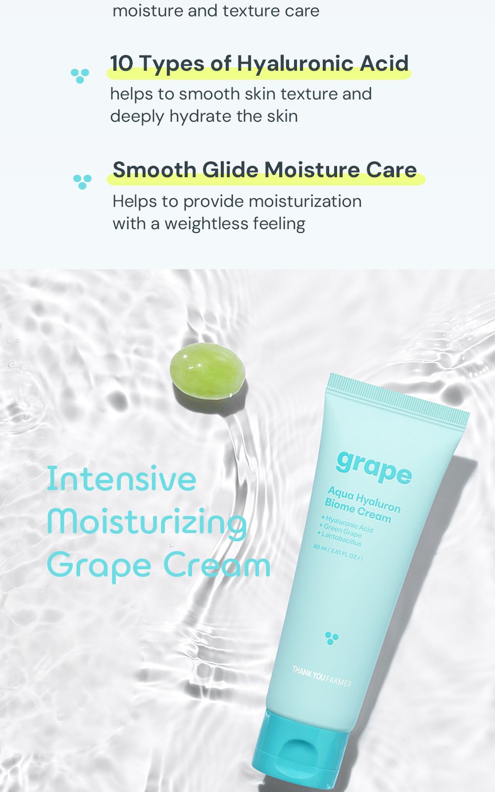 Grape Aqua Hyaluron Biome Cream details, part 3