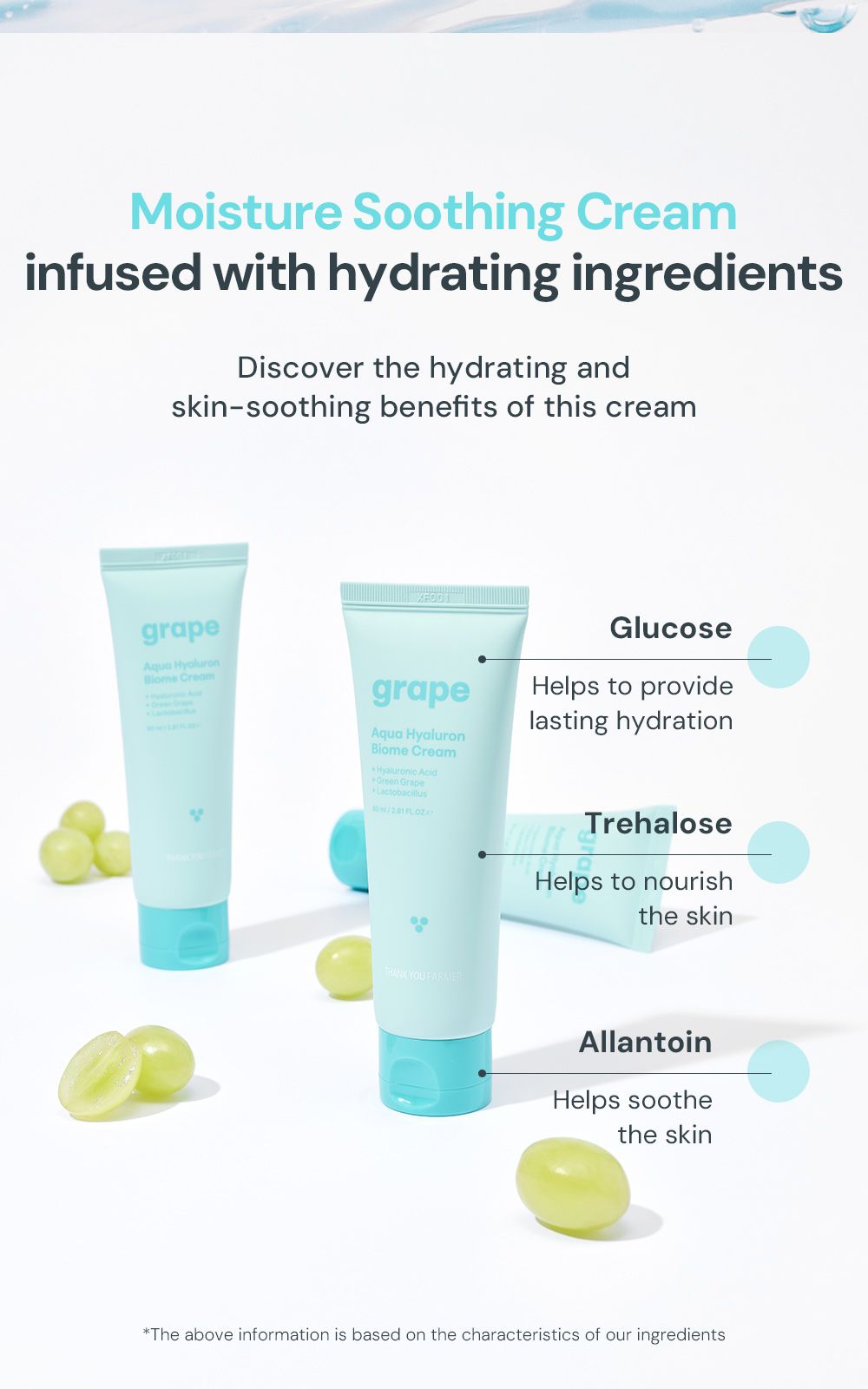 Grape Aqua Hyaluron Biome Cream details, part 9