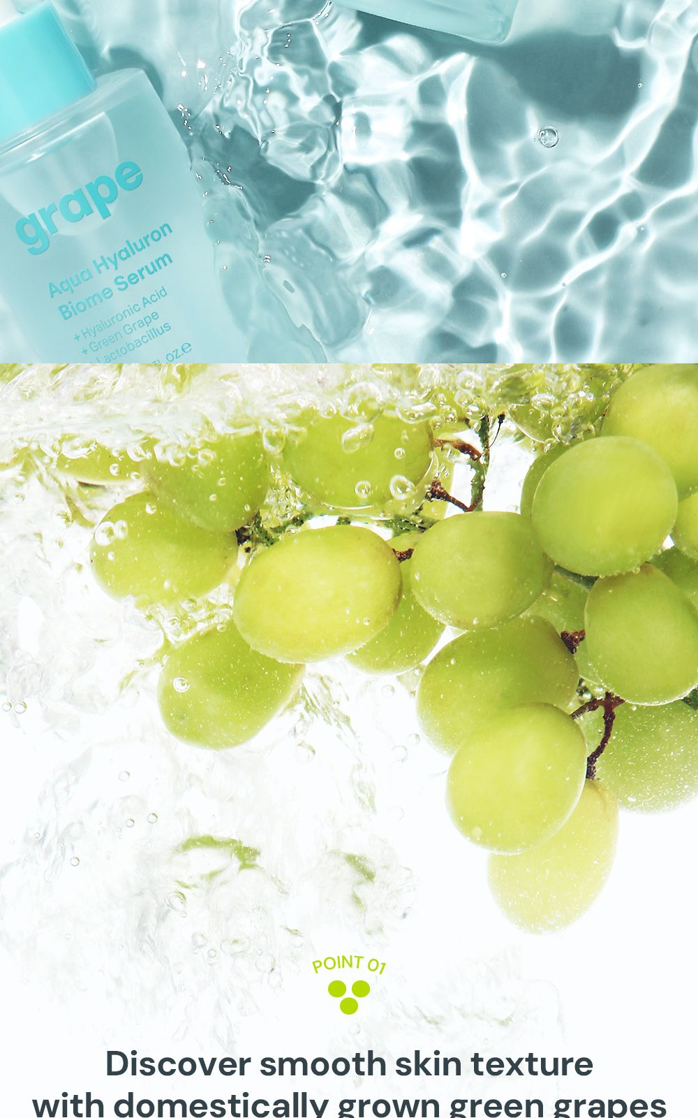 Grape Aqua Hyaluron Biome Serum details, part 4