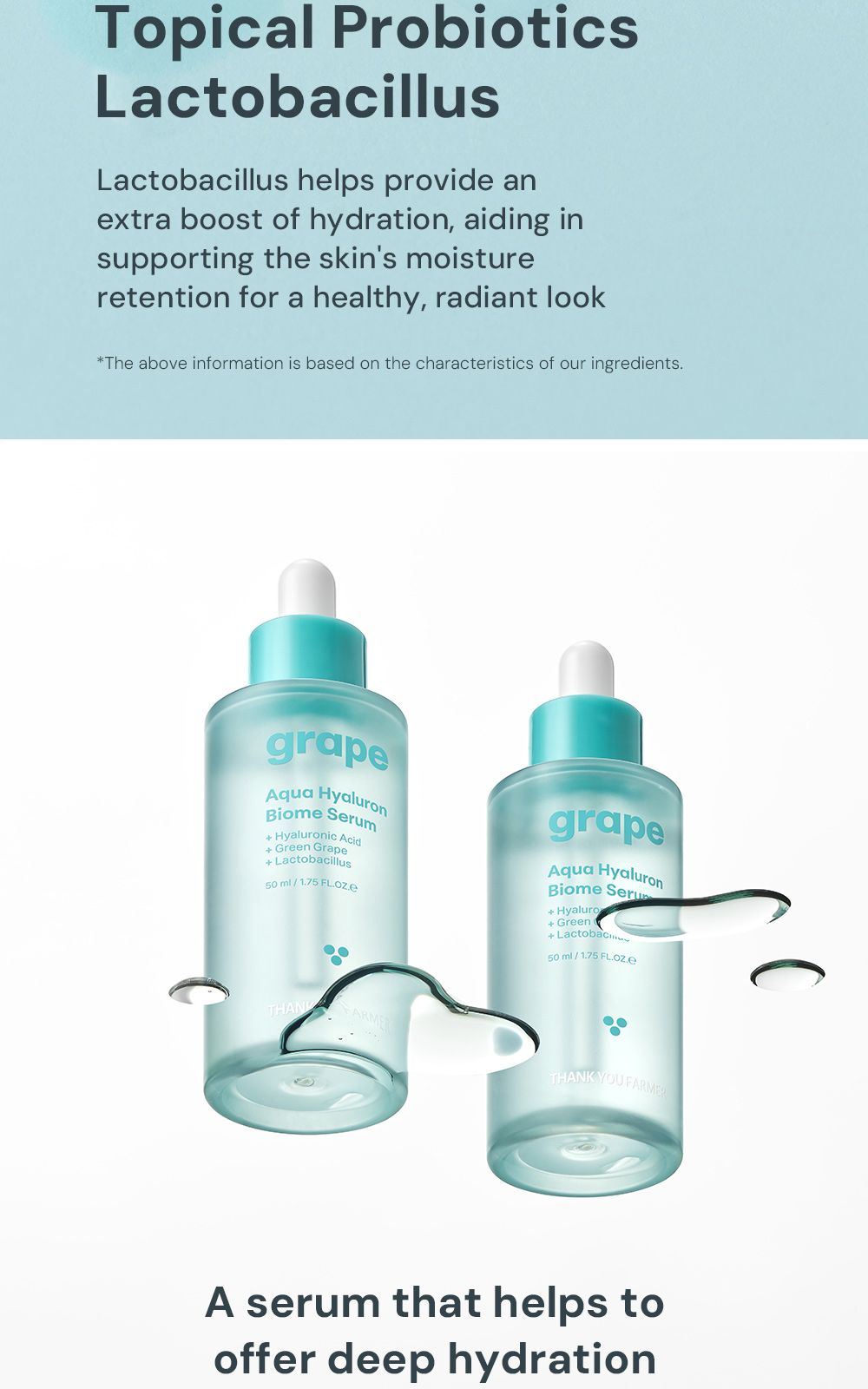 Grape Aqua Hyaluron Biome Serum details, part 6