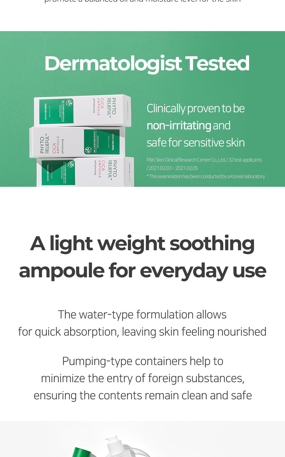 Phyto Relieful™ Cica Ampoule details, part 7